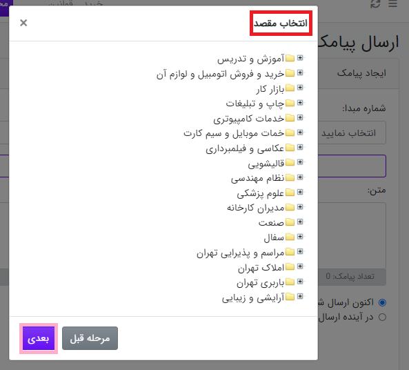 بانک اصناف پنل پیامک ساپک